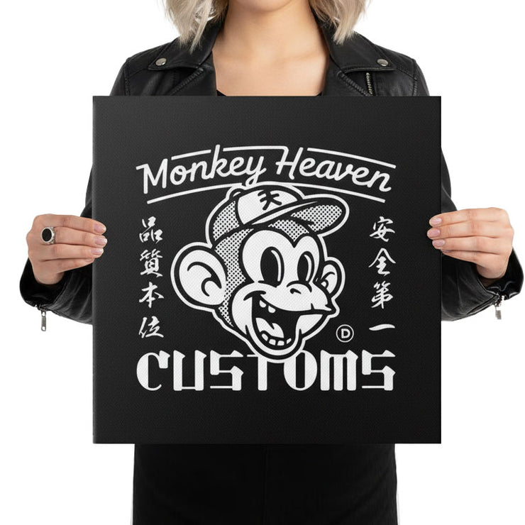 MONKEY HEAVEN FACE CANVAS